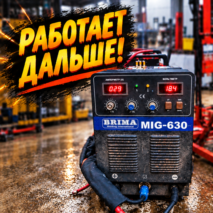 Комплексное восстановление сварочного полуавтомата BRIMA MIG 630